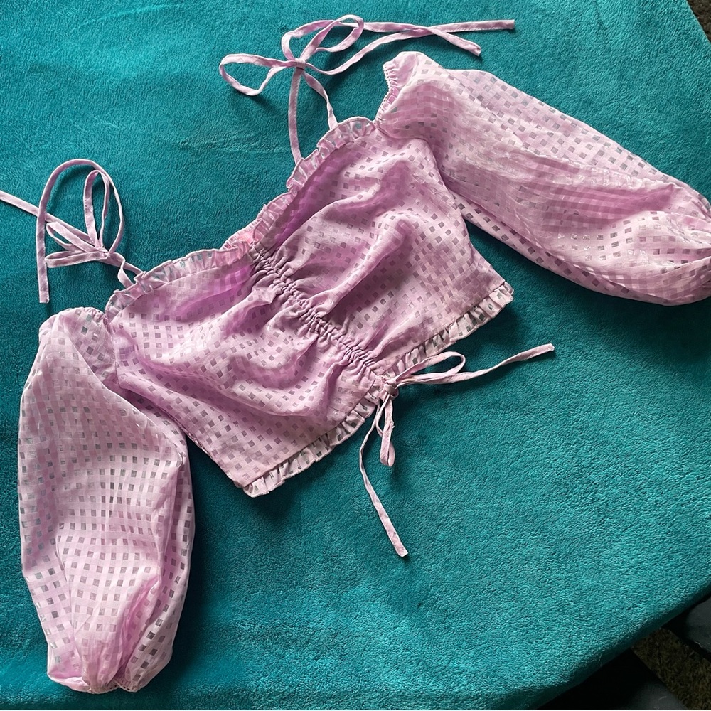MADE U BLUSH GINGHAM Top sugar thrillz dolls kill pink cute kawaii